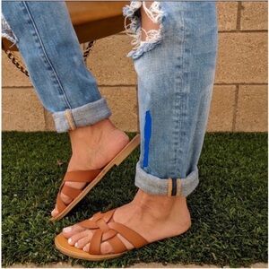 Brown Strappy Sandals